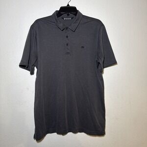 Travis Matthew Polo Shirt Mens Large Performance Polo Charcoal Grey